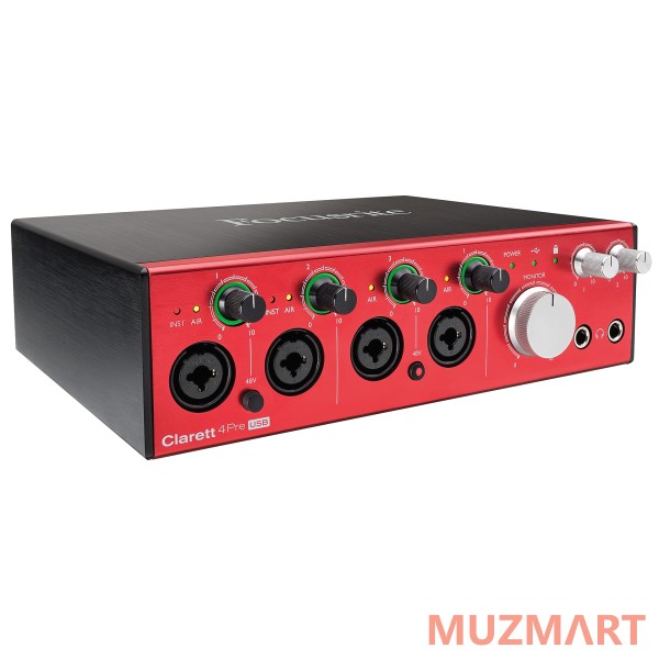 Focusrite Clarett 4Pre USB аудио-интерфейс