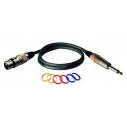 Rockcable RCL30381 D6 F Кабель XLR(F) - джек 1/4, 1 м