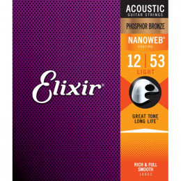 Elixir 16052 NanoWeb Cтруны для акустической гитары