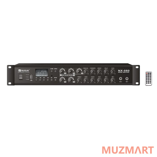 Nusun NX-080 Трансляционный 5-ти зонный микшер-усилитель