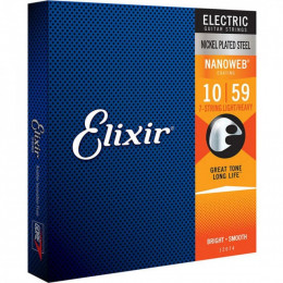 Elixir 12074 NanoWeb Струны для 7-ми струнной электрогитары