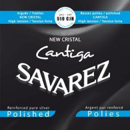 Savarez 510CJH New Cristal Cantiga Blue Silver Polished Basses Струны для классической гитары