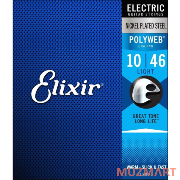 Elixir 12050 POLYWEB Комплект струн для электрогитары