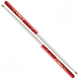 Zildjian Z5AACWDR 5A ACORN WHITE W/ RED DIP Барабанные палочки с деревянным наконечником