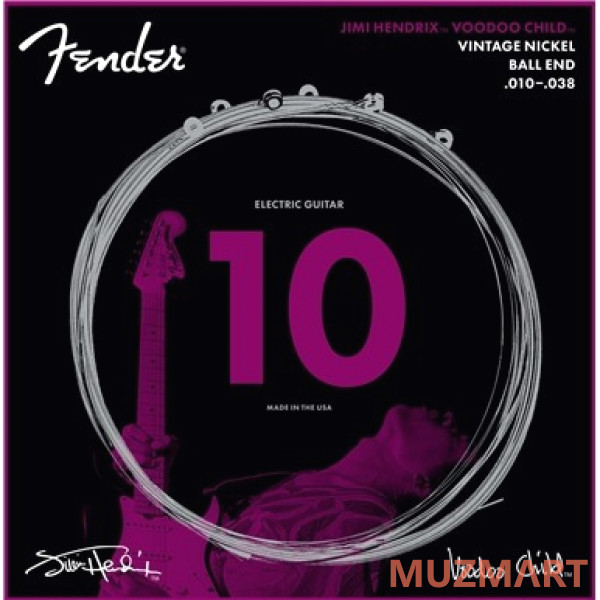 Fender HENDRIX VOODOO CHILD BALL END NICKEL PLATED STEEL 10-38 Струны для электрогитары