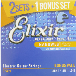 Elixir 16542 NANOWEB Cтруны для электрогитары