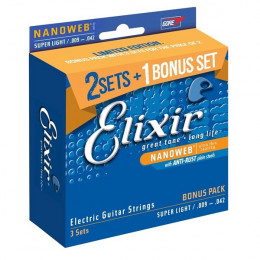 Elixir 16540 NANOWEB Cтруны для электрогитары