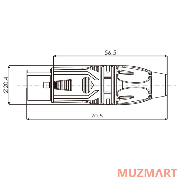 Roxtone RX3F-BT Кабельный разъем XLR