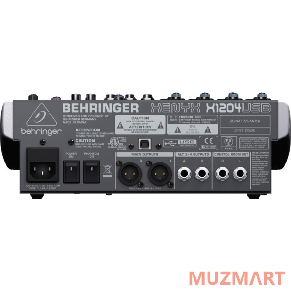 Behringer Xenyx X 1204USB Микшерный пульт компактный