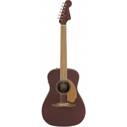 Fender Malibu Plyr Burgundy Satin WN Электроакустическая гитара
