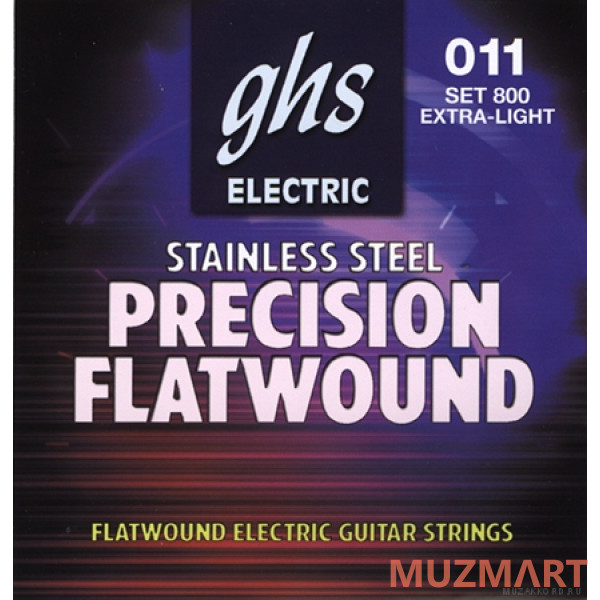 GHS 800 Stainless Steel Precision Flats 11-46 Струны для электрогитары