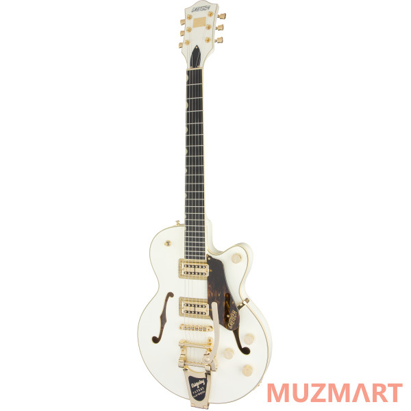 Gretsch G6659TG Players Edition Broadkaster Jr. Center Block with String-Thru Bigsby, Vintage White Полуакустическая электрогитара