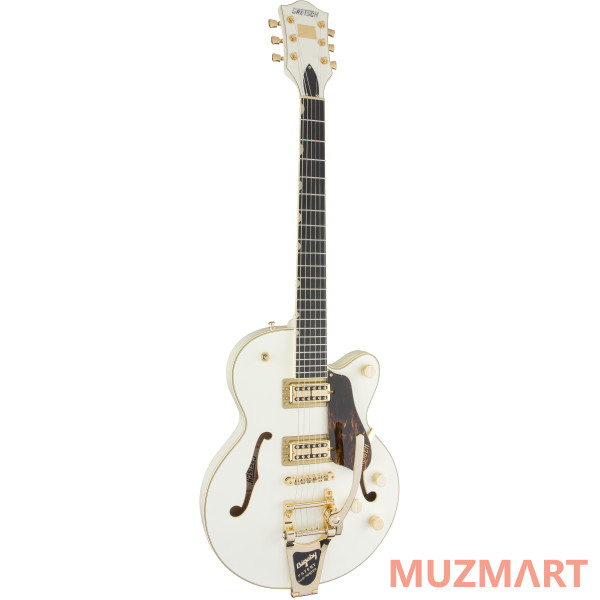 Gretsch G6659TG Players Edition Broadkaster Jr. Center Block with String-Thru Bigsby, Vintage White Полуакустическая электрогитара