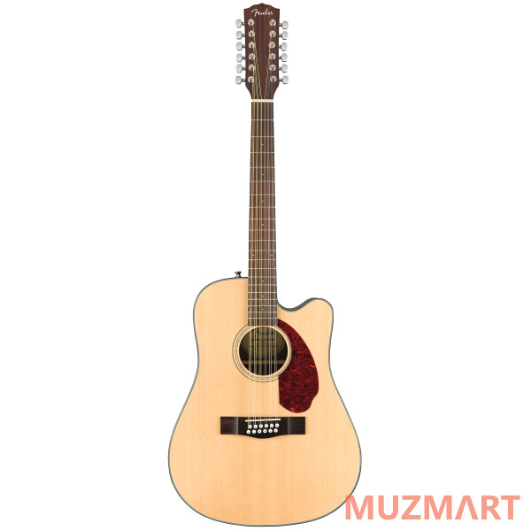 Fender CD-140SCE DREAD 12 NAT W/C 12-струнная электроакустическая гитара