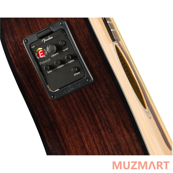 Fender CD-140SCE DREAD 12 NAT W/C 12-струнная электроакустическая гитара