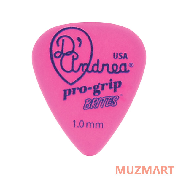 D'Andrea TPGB351-100HV Pro-Grip Brites Медиаторы, толщина 1.0мм, 12шт