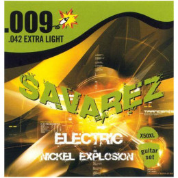 Savarez X50XL Explosion Комплект струн для электрогитары, никелированные