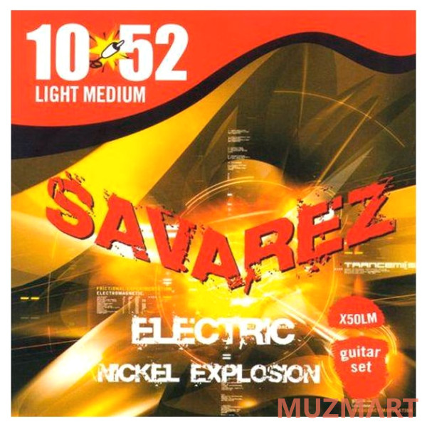 Savarez X50LM Explosion Комплект струн для электрогитары, никелированные
