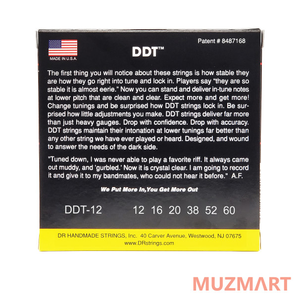 DR DDT-12 Струны для электрогитары