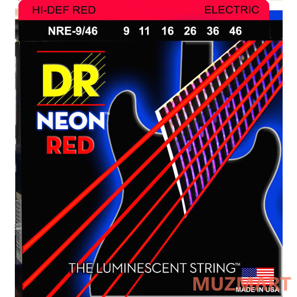 DR NRE-9/46 HI-DEF NEON Струны для электрогитары