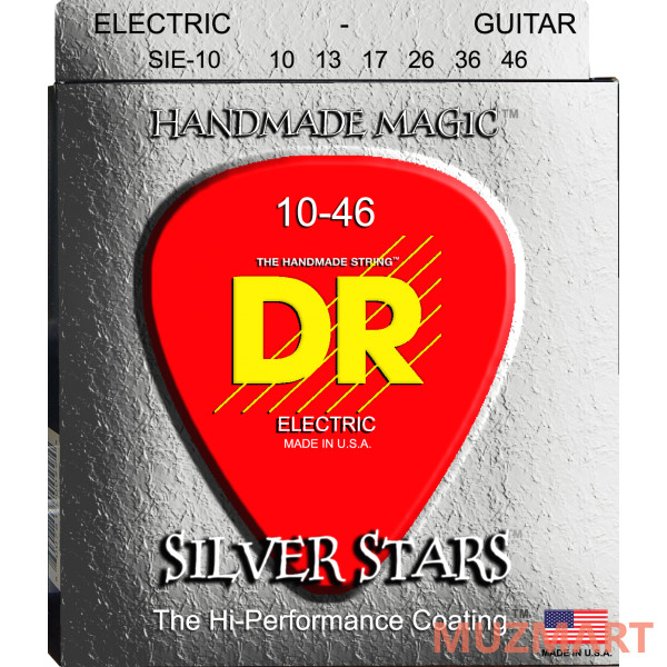 DR SIE-10 SILVER STARS Струны для электрогитары