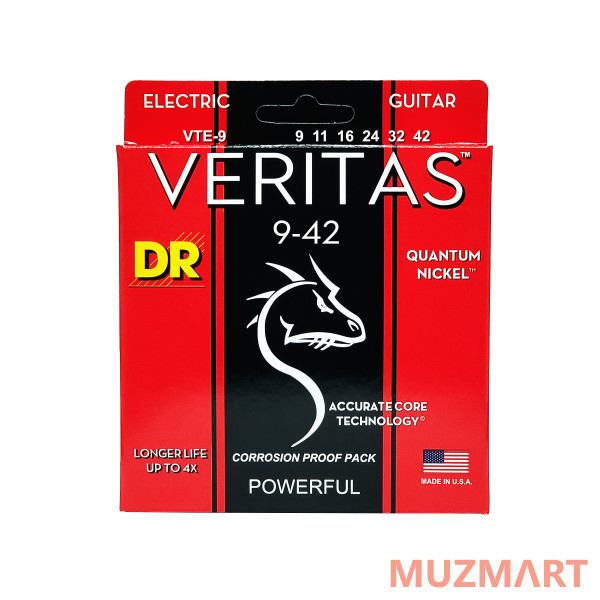 DR VTE-9 VERITAS Струны для электрогитары