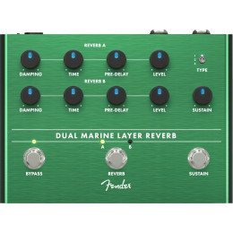 Fender DUAL MARINE LAYER REVERB Педаль ревербератор двухканальный