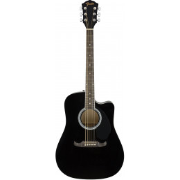 Fender FA-125CE Dreadnought, Black Электроакустическая гитара