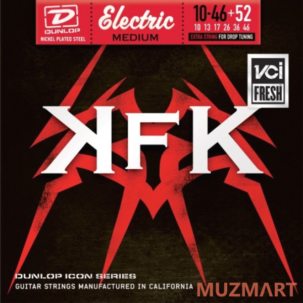 Dunlop KKN1052 Kerry King Icon Комплект струн для электрогитары 10-46 (52), с доп. струной.