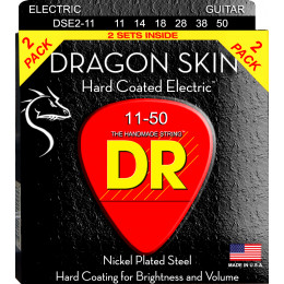 DR DSE-2/11 DRAGON SKIN Струны для электрогитары, 2 комплекта
