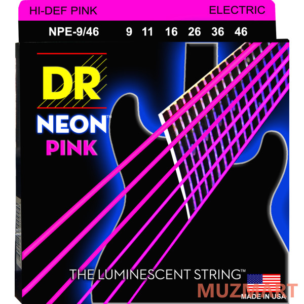 DR NPE-9/46 HIGH-DEF NEON Струны для электрогитары