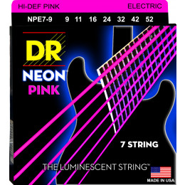 DR NPE7-9 HIGH-DEF NEON Струны для 7-струнной электрогитары