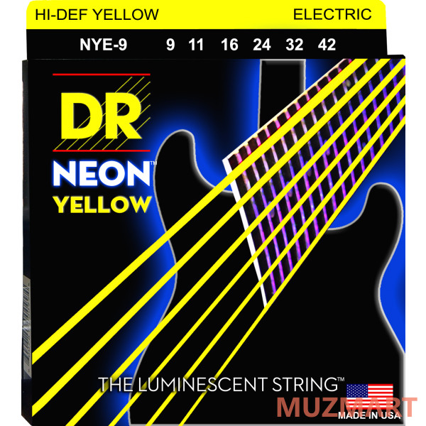 DR NYE-9 HI-DEF NEON Струны для электрогитары 9-42