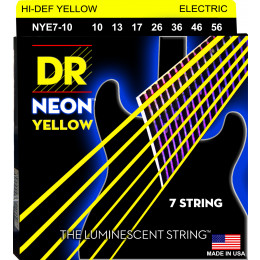 DR NYE7-10 HI-DEF NEON Струны для 7-струнной электрогитары 10-56