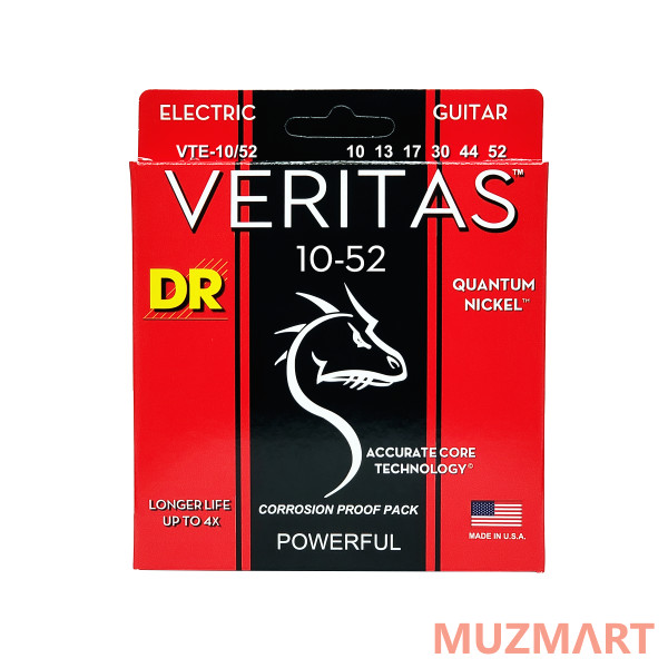 DR VTE-10/52 VERITAS Струны для электрогитары 10-52