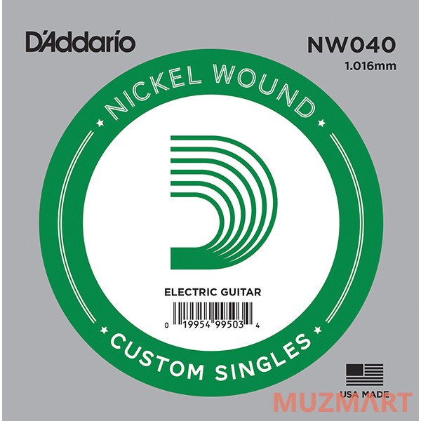 D'Addario NW040 Одиночная струна для электрогитары