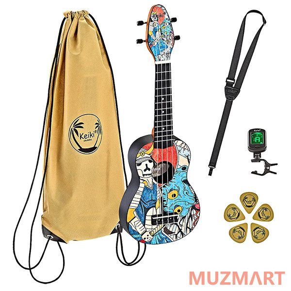 Ortega K2-SR Keiki Designer Series Укулеле сопрано