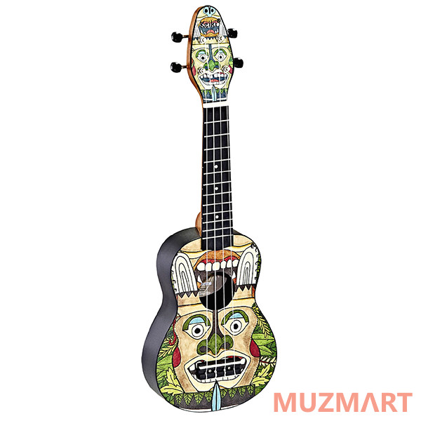 Ortega K2-TM Keiki Designer Series Укулеле сопрано, с чехлом и тюнером