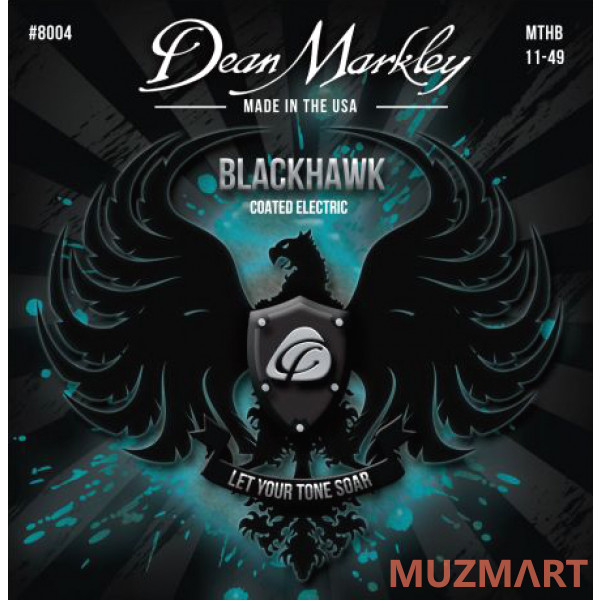 Dean Markley DM8004 Blackhawk Комплект струн для электрогитары, с покрытием, 11-49
