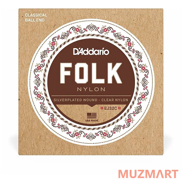 D'Addario EJ32C Струны для фолк гитары