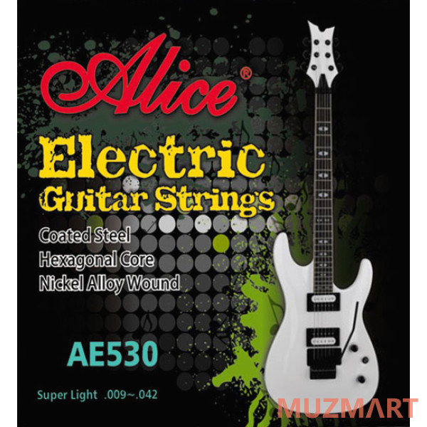 Alice AE530SL 531 Комплект струн для электрогитары, никель, 9-42