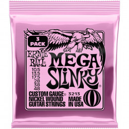 Ernie Ball 3213 Nickel Slinky Mega 3 Pack 10.5-48 Струны для электрогитары, 3 комплекта