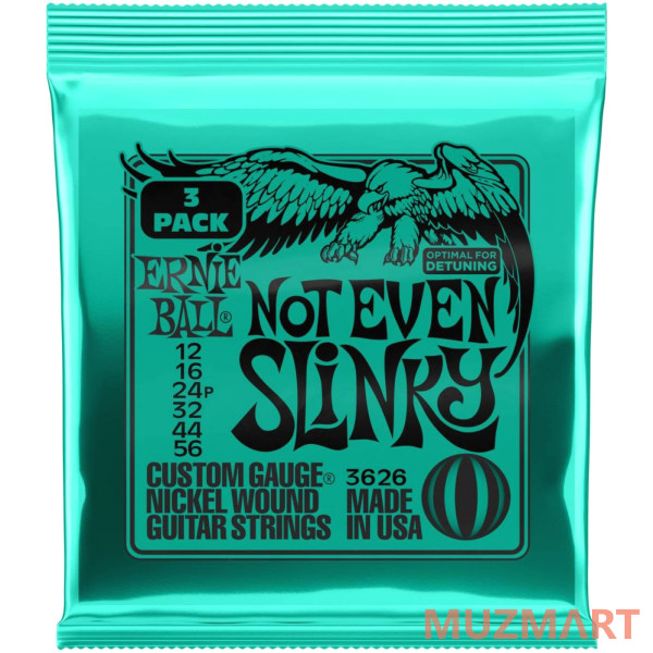 Ernie Ball 3626 Nickel Slinky Not Even 3 Pack 12-56 Струны для электрогитары, 3 комплекта