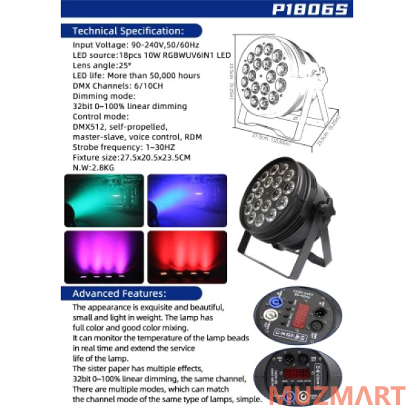 V-Show P1806S Прожектор типа PAR
