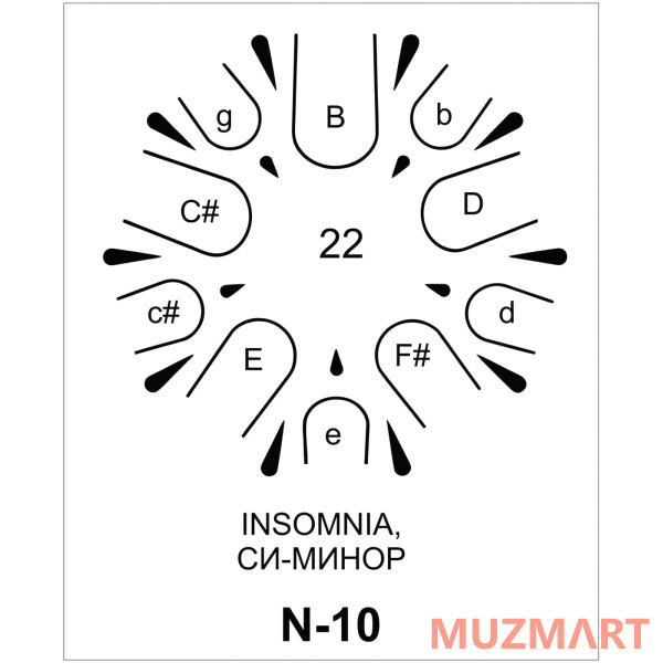 GlukOFF_ON Insomnia 30 Барабан язычковый, 10 нот