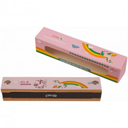 BEE DF16W PINK Губная гармоника тремоло