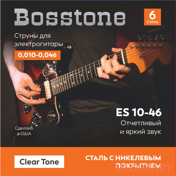 Bosstone Clear Tone ES 10-46 Струны для электрогитары