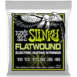 Ernie Ball 2591 Slinky Flatwound Regular 10-46 Струны для электрогитары 10-46