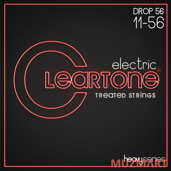 Cleartone 9456 Heavy Series Комплект струн для электрогитары, никелированные, с покрытием, 11-56