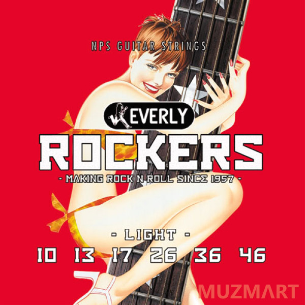 Everly 9010 Rockers Комплект струн для электрогитары, никелированные, 10-46